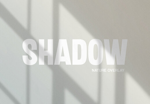 Shadow On The Wall Overlay Photo Effect Mockup With Generartive AI