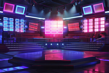 Background for a game show - obrazy, fototapety, plakaty