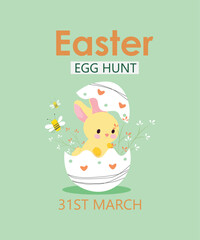  Easter Egg Hunt Vector Icon.