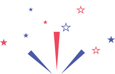 Obraz premium 4th of july celebration firework