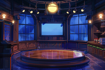 Background for a game show - obrazy, fototapety, plakaty