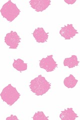 polka dots pink with white background
