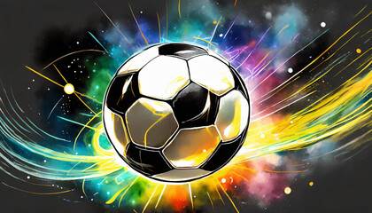 Cosmic Influx Universe-Charged Soccer Ball