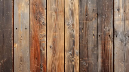 Texture of vintage wood boards with decorative border. Vertical retro background with old wooden planks.