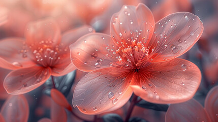 Obraz na płótnie Canvas Beautiful Flower, Illustration Background of Fresh