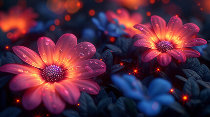 Beautiful Flower, Illustration Background of Fresh