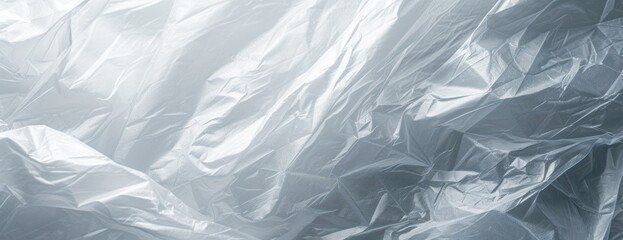 Obraz premium Collection transparant wrinkled plastic plastic or polyethylene bag texture