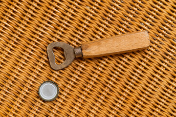 a beer opener is on the table