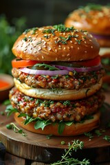 Ground Chicken Sandwiches Perfect for Outdoor Dining