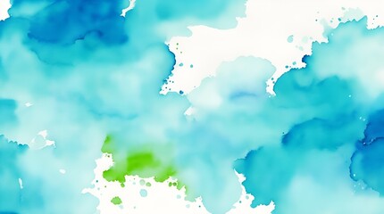 abstract blue and green watercolor background