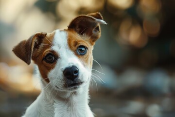 Enchanting Jack Russell Terrier with Bright Eyes and Alert Ears - Generative AI