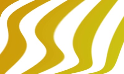 Golden curved shapes isolated on white background.