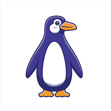Penguin vector illustration. with fully editable