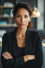 businesswoman in office portrait Generative AI