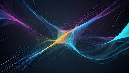 Abstract digital background. Can be used for technological processes, neural networks and AI, digital storages, sound and graphic forms, science, education