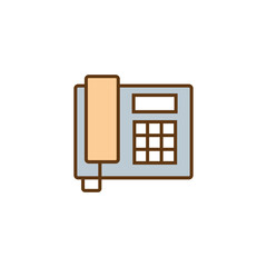 Telephone vector icon, illustration symbol