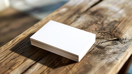 tack of a blank business card mockup