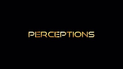 Loop Perceptions gold text shine loop light motion cinematic title on black abstract background. promote advertising concept isolate using QuickTime Alpha Channel proress 444 - Powered by Adobe