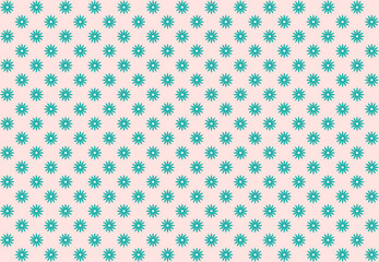 Flower LightSeaGreen color on pink background. For Background.