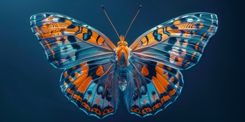 symmetry of a butterfly - obrazy, fototapety, plakaty