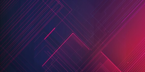 A blue and purple background with a lot of lines and squares