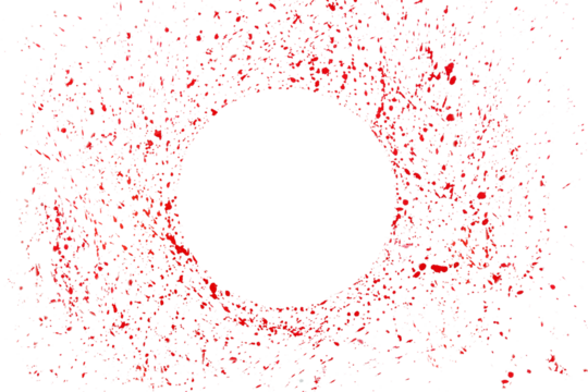 kumkum powder  in circle random dots use for indian traditional god worship and applying a bindi(mark) on forehead of woman for good luck,cutout transparent background,png format