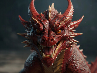 dragon head on the wall