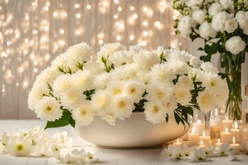 bouquet of white flowers