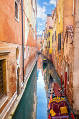 Colorful architecture of Venice channel