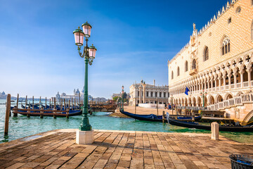 Duke palace waterfront in Venice view