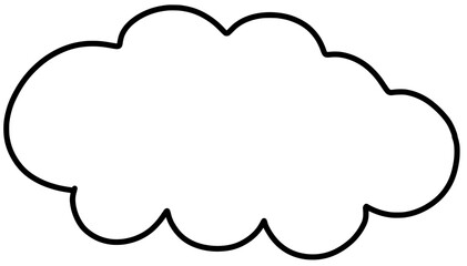 Cloud doodle line