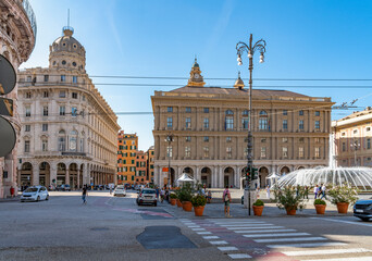 Piazza De Ferrari in Genoa