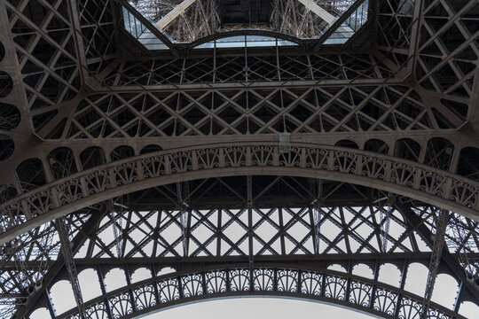 The Eiffel Tower is a large structure with a lot of detail