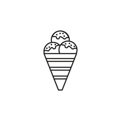 ice cream vector type icon