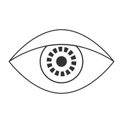 Mystical eyes line art