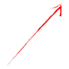 Red Hand Drawn Arrow