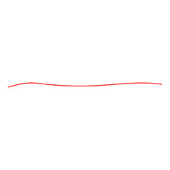 red underline handdrawn