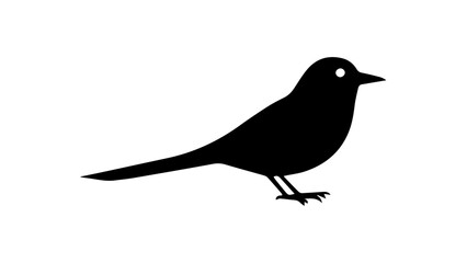 bird on a white background, bird shape vector, silhouette of a bird