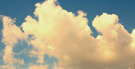 blue sky with clouds