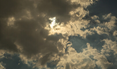 blue sky with clouds