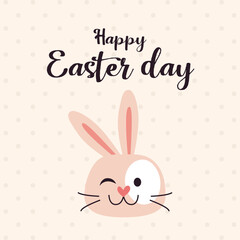 happy easter day, easter poster, easter bunny, easter greeting