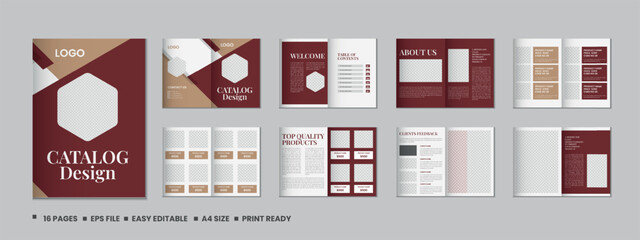 Fototapeta premium Catalogue design or product catalog template design