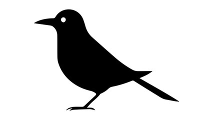 Obraz premium bird on a white background, bird shape vector, silhouette of a bird