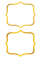 Set of aesthetic Islamic gold frames