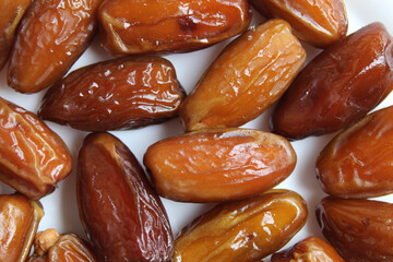Background texture of date palm or dates