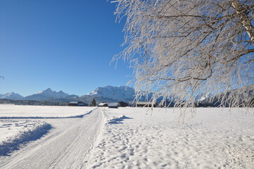 Obraz premium Winter in Mittenwald
