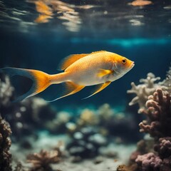 Fish In Ocean background very cool