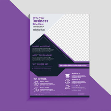 Modern and creative business promotion flyer design template