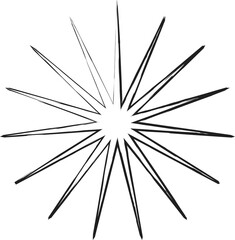 Star shapes grunge style. Design element