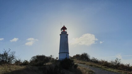 Leuchtturm auf der Insel Hiddensee in der Ostsee